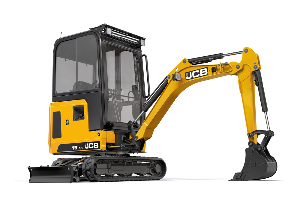 JCB 19C-1E electric skid steer available for rent in Salinas and Lodi California